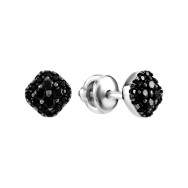 Срібні пусети з фіанітами (2588ч/1р-CZ)