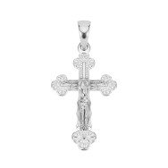 Срібний хрестик. Розп'яття Христове (289П.Rh)