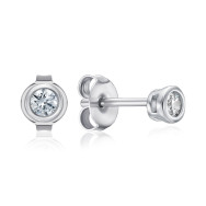 Срібні пусети з фіанітами 2E14118-E/12/1