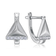 Срібні сережки з фіанітами 2E29893-E/12/1