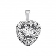 Срібна підвіска з фіанітами (30180)
