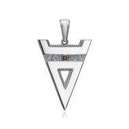 Срібна підвіска-оберіг з фіанітом (31542/12/1/857)