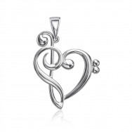 Срібна підвіска без вставки (35141/12/1)