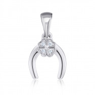 Срібна підвіска з фіанітами (35350/12/1/1)