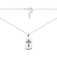 Срібне кольє Хрестик (3FN-01737-1)