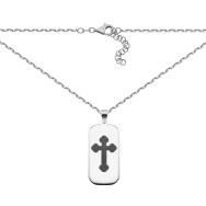 Срібне кольє Хрестик (3FN-01743-1)