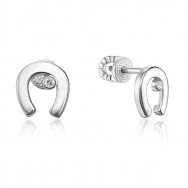 Срібні пусети з фіанітами (40460/12/1/3)