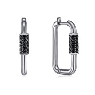 Срібні сережки з фіанітами (41288/12/1/348)