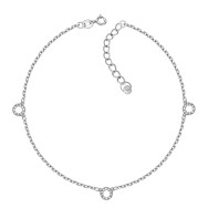 Срібний браслет з фіанітами (593/3бр/род)