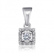 Срібна підвіска з фіанітами (70262/12/1/76)