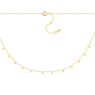 Срібне позолочене кольє (7D15662-GD)