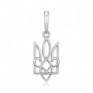 Срібна підвіска Герб України 89079