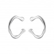 Срібні сережки-кафи (ВС-213р)