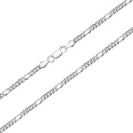 Срібний ланцюжок  075 BOMBE 5+1-1-L/12