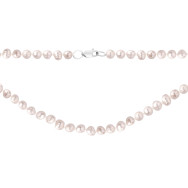 Срібне кольє з перлами (PS0704б)