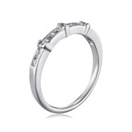 Срібна каблучка з фіанітами A00899-R/12/1