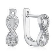 Срібні сережки Безмежність B00076-E/12/1