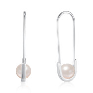 Срібні сережки з перлиною B01047-E/12/4570