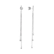 Срібні сережки-підвіски (B04540)