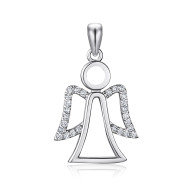 Срібна підвіска з фіанітами DN01786-P/12/1