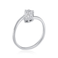 Срібна каблучка з фіанітами (SZDR10286-R/12/1)