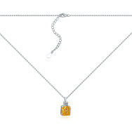 Срібне кольє з фіанітами DY190154-S-W-HB-K/12/2954