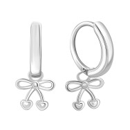 Срібні сережки-конго (EA59247)