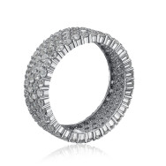 Срібна каблучка з фіанітами (F-104-R/12/1)