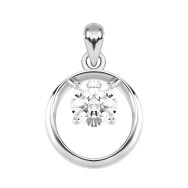 Срібна підвіска з фіанітом (G00162)