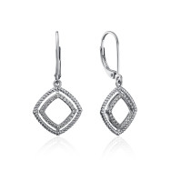 Срібні сережки-підвіски з фіанітами (GE14381A-E/12/1)