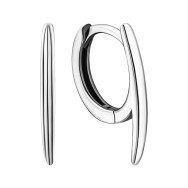 Срібні сережки-конго (JB01541)