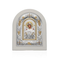 Срібна ікона Божої Матері Семистрільна  MA/E3114/WH-BX