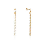 Срібні позолочені сережки-підвіски (ORT  8825 G-E/20)