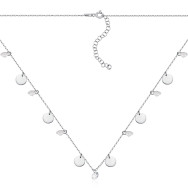 Срібне кольє з фіанітами P-4221-K/12/1