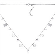 Срібне кольє з фіанітами P-4222-K/12/1