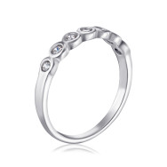 Срібна каблучка з фіанітами PA00350-R/12/1