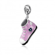 Срібна намистина шарм «Кед» з емаллю. (PD10322D-P/12/1816)