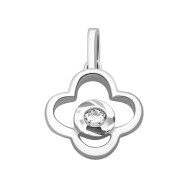 Срібна підвіска з фіанітами (PE40757)