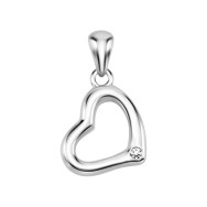 Срібна підвіска з фіанітом (PG01230)