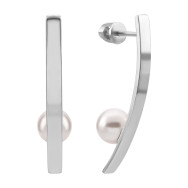 Срібні сережки з перлами (РР-009р)