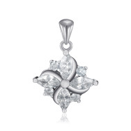 Срібна підвіска з фіанітами PS00309-P/12/1