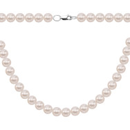 Срібне кольє з перлами (PS8642б)