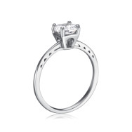 Срібна каблучка з фіанітом RI38758-R/12/1