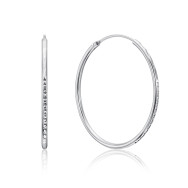 Срібні сережки-конго (SE00622-E/12)