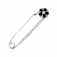 Срібна булавка Квітка (2X00260)