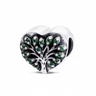 Срібна намистина шарм Дерево (84725з*)