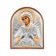 Срібна ікона Божої Матері «Семистрільна» (EP2-152 PAG)