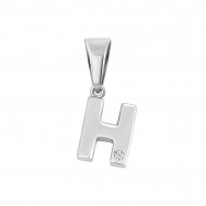 Срібна підвіска Літера Н з фіанітом (ПВ288с)