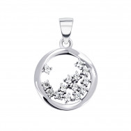 Срібна підвіска з фіанітами (1PE44345)