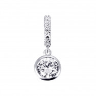 Срібна підвіска з фіанітами (1PE44584)